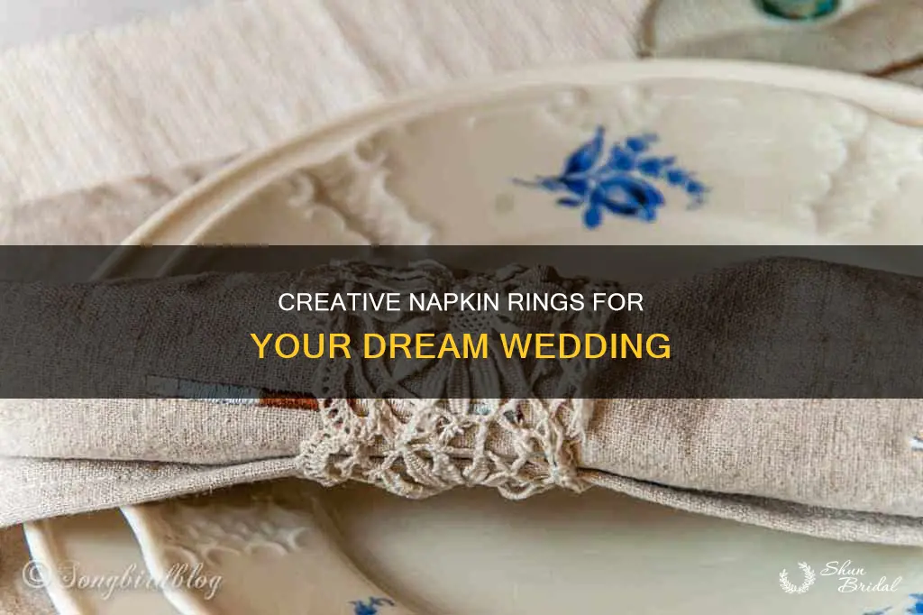 do it yourself napkin rings wedding
