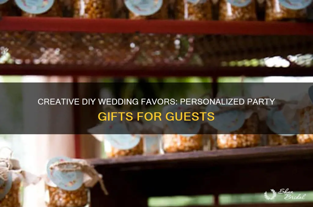 do it yourself party favors for weddings