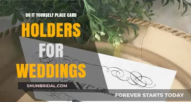 DIY Wedding Place Card Holders: Creative Ideas for Your Special Day