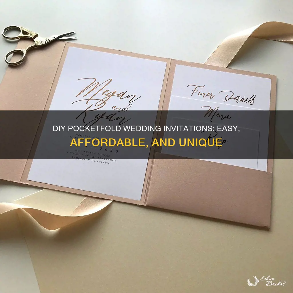 do it yourself pocketfold wedding invitations