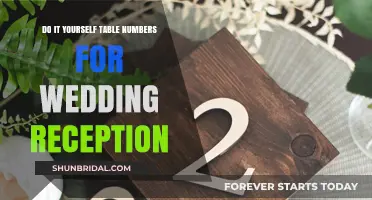Crafting Unique Table Numbers for Your Wedding Reception
