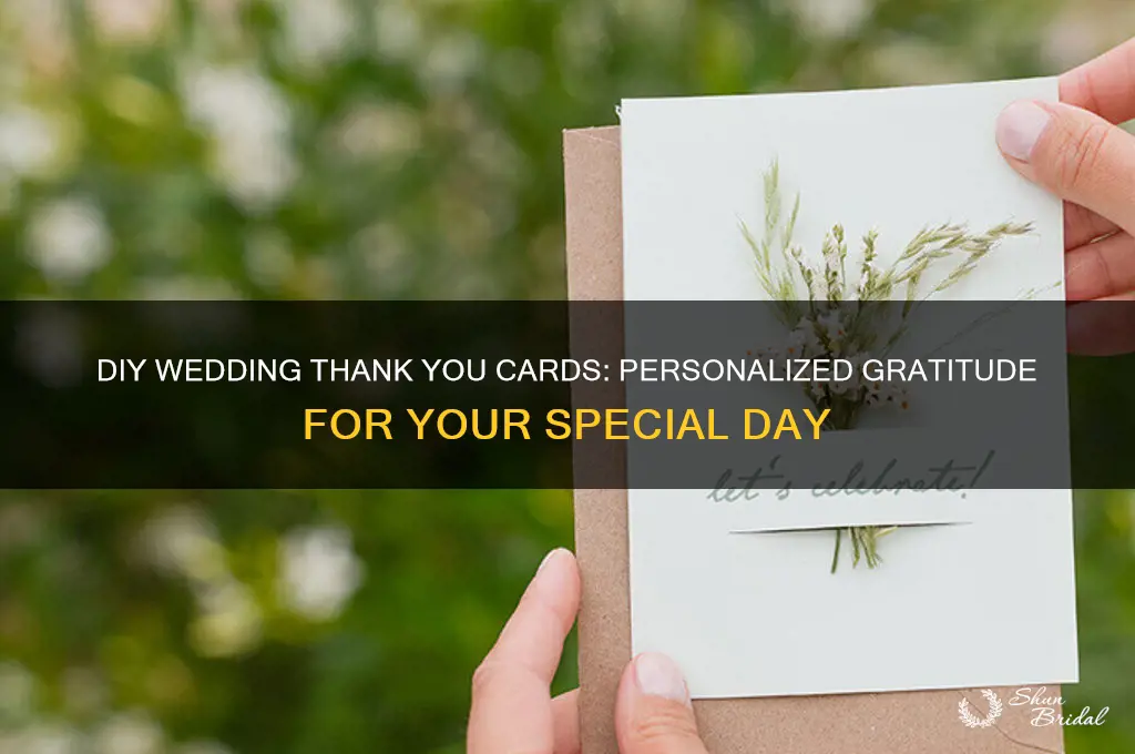 do it yourself thank you cards for weddings