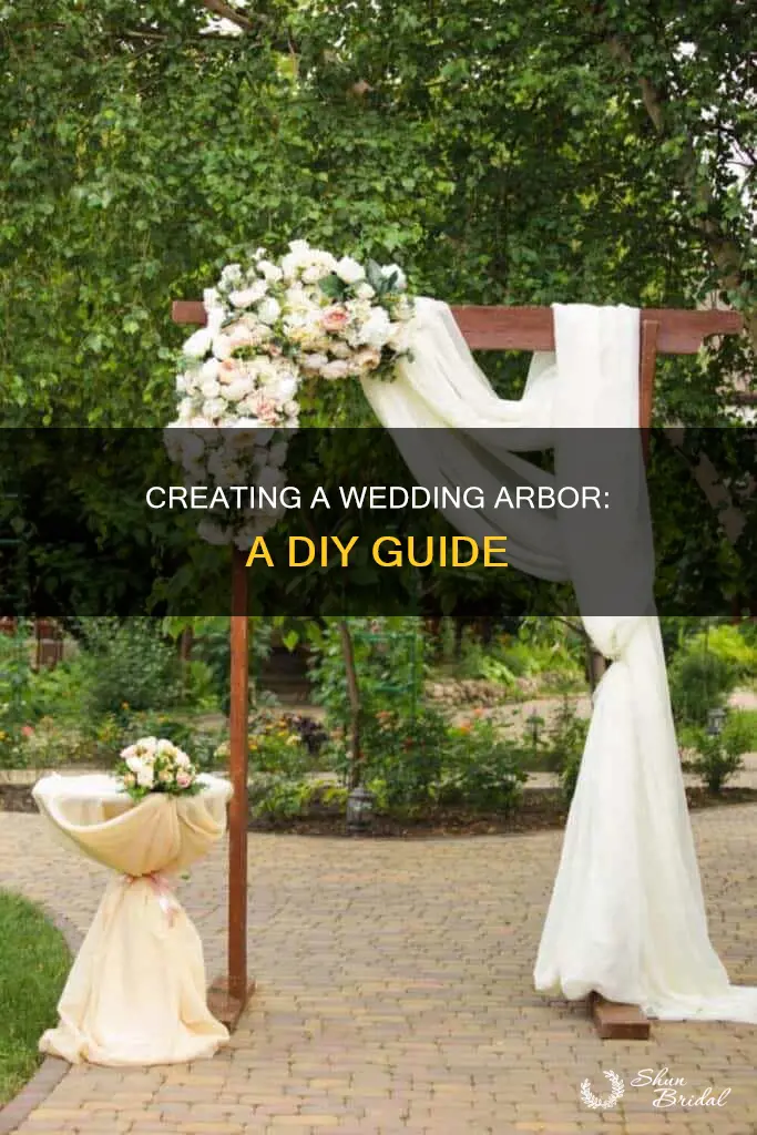 do it yourself wedding arbor