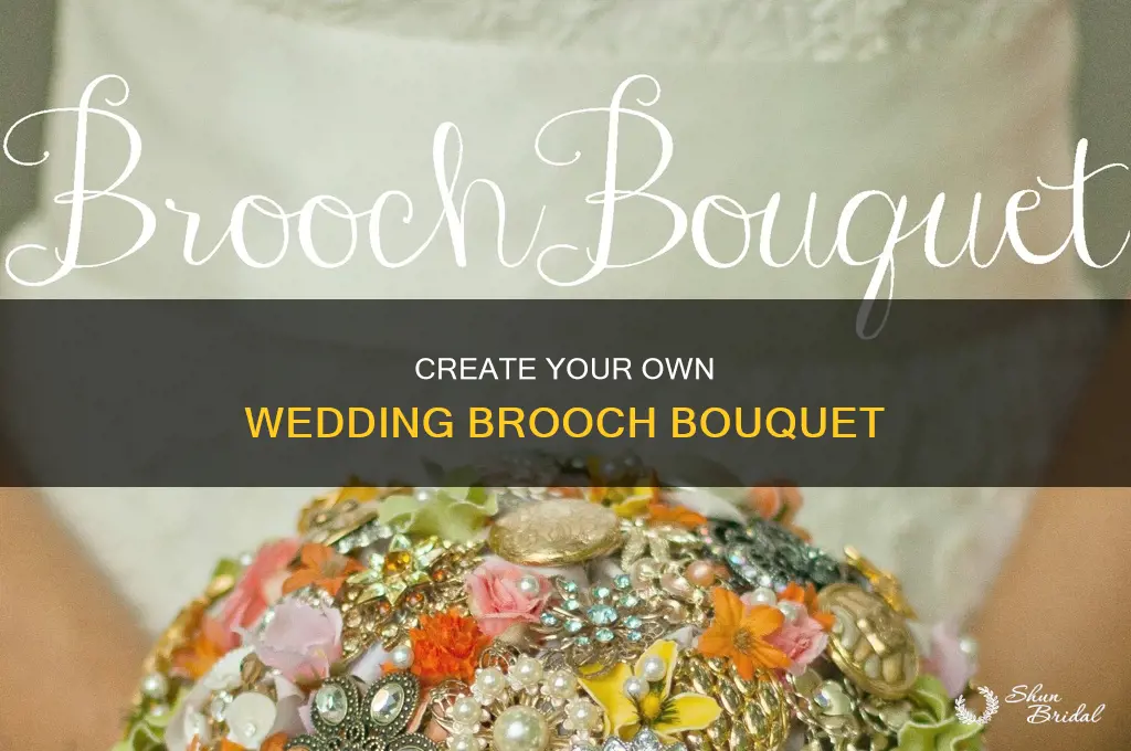 do it yourself wedding brooch bouquet