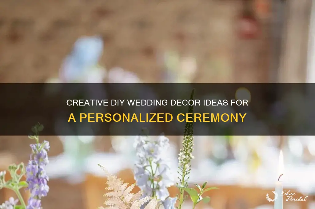 do it yourself wedding ceremony decorations