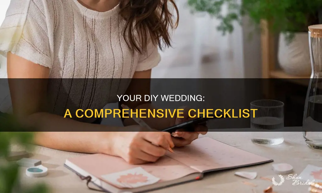 do it yourself wedding checklist