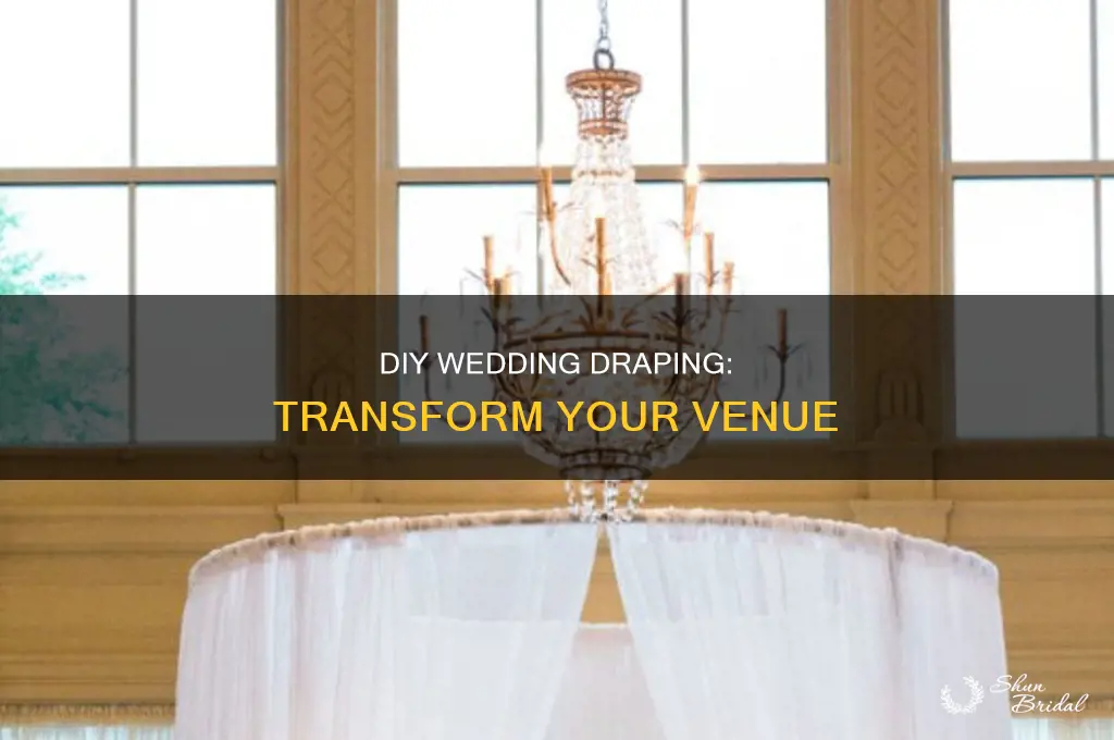 do it yourself wedding draping