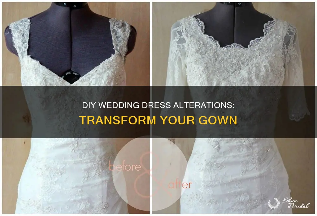 do it yourself wedding dress alterations