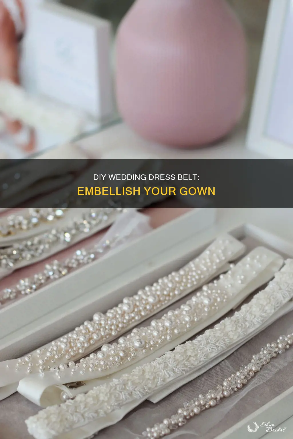do it yourself wedding dress belt