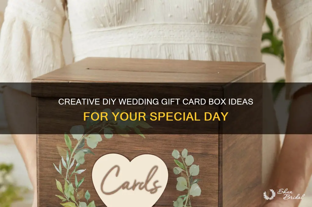 do it yourself wedding gift card box