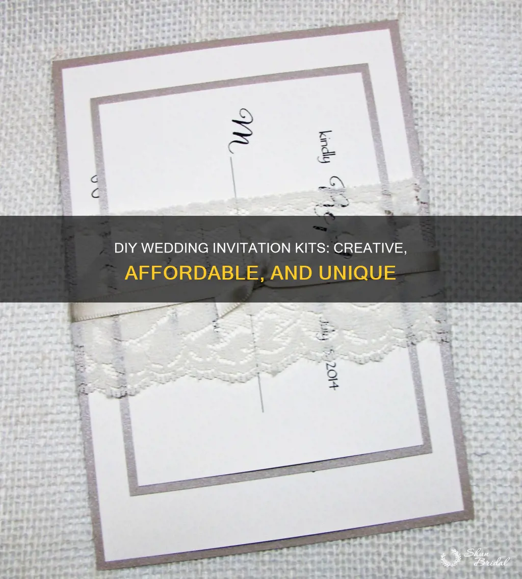 do it yourself wedding invitation kits