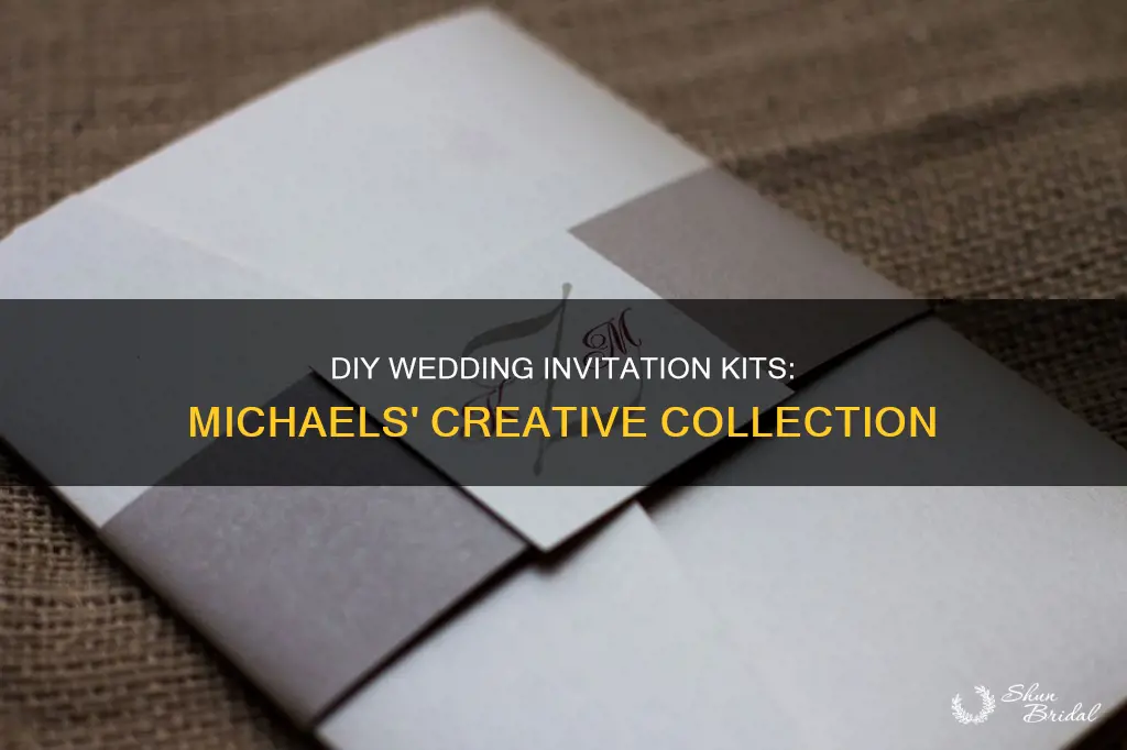 do it yourself wedding invitations kits michaels