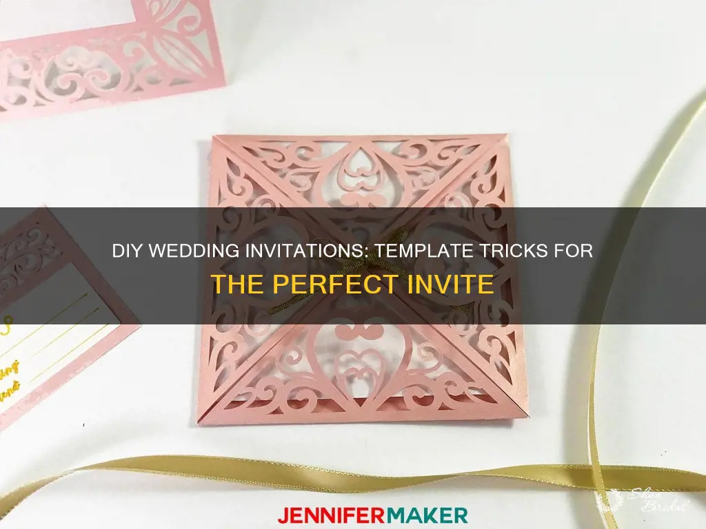 do it yourself wedding invitations template