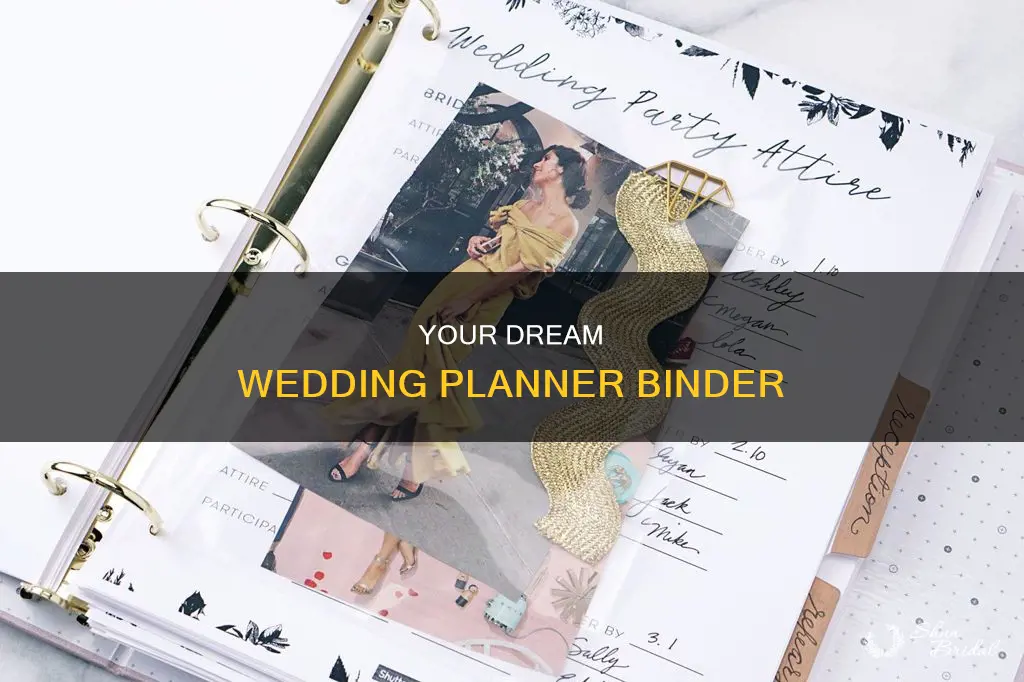 do it yourself wedding planner binder