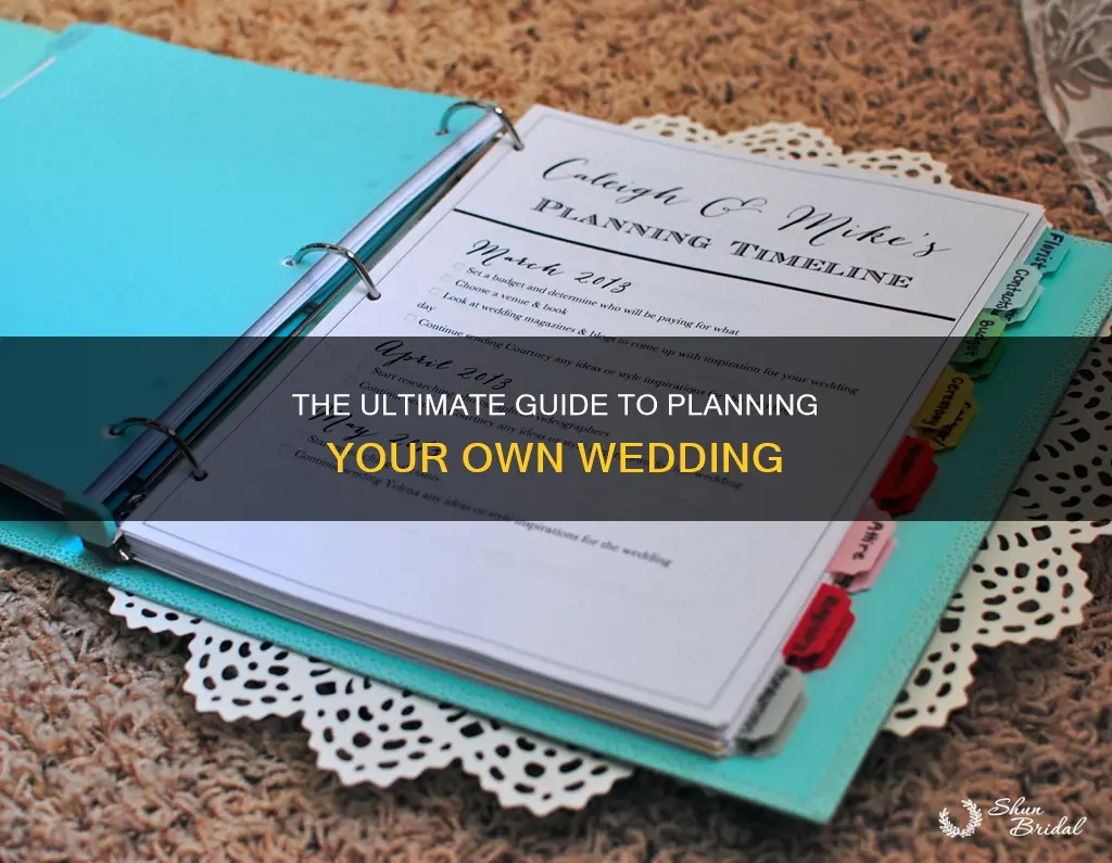 do it yourself wedding planner