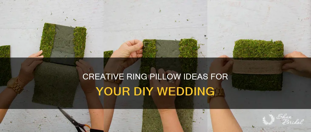 do it yourself wedding ring pillow