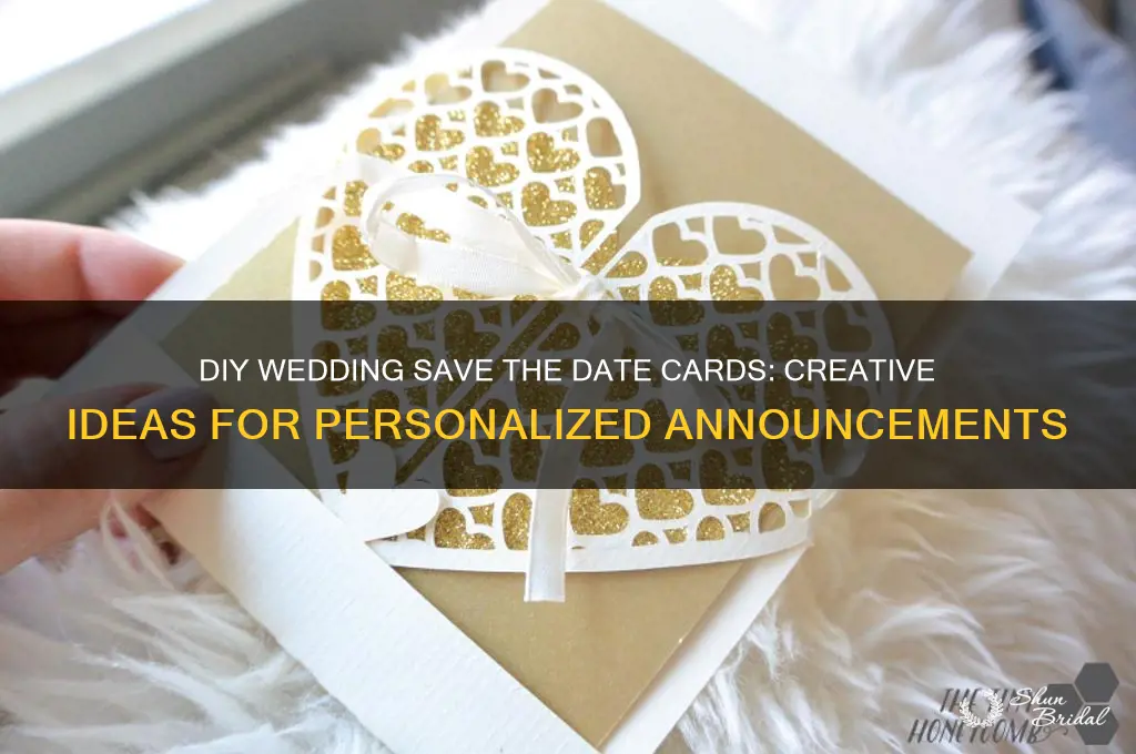 do it yourself wedding save the date cards