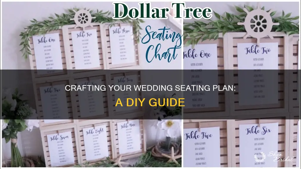 do it yourself wedding seating plan