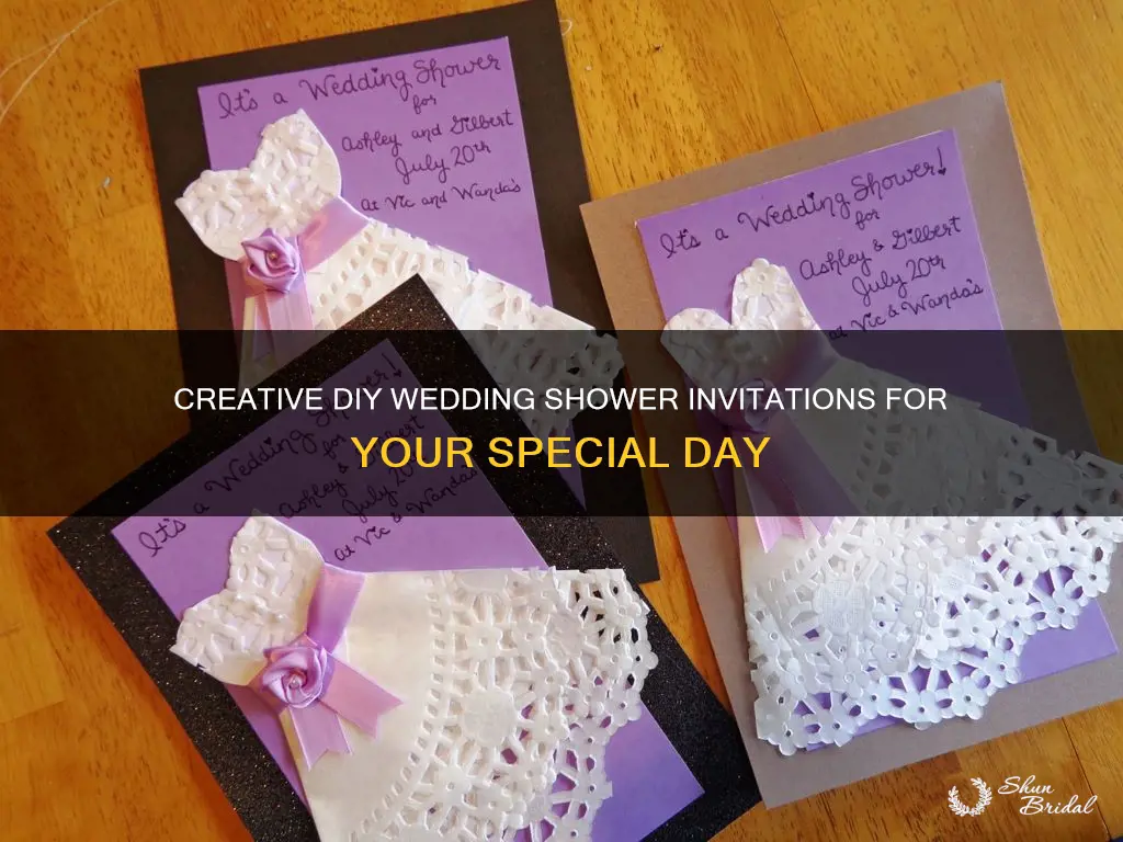 do it yourself wedding shower invitations