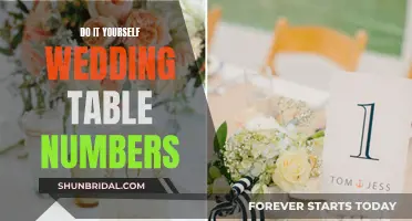Creative Table Number Ideas for Your DIY Wedding