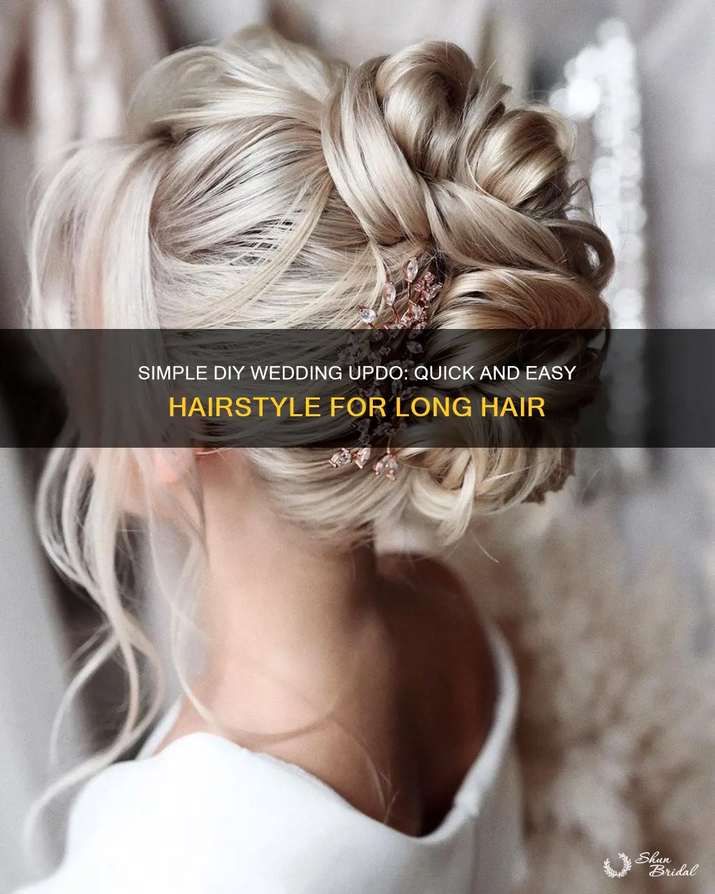 do it yourself wedding updo easy updo for long hair