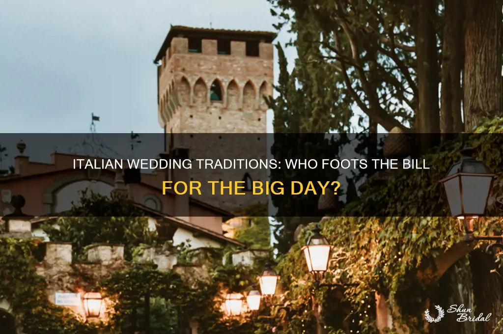 do italian parents pay for weddings