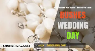 Italian Wedding Tradition: Rosary Beads on Bushes Explained