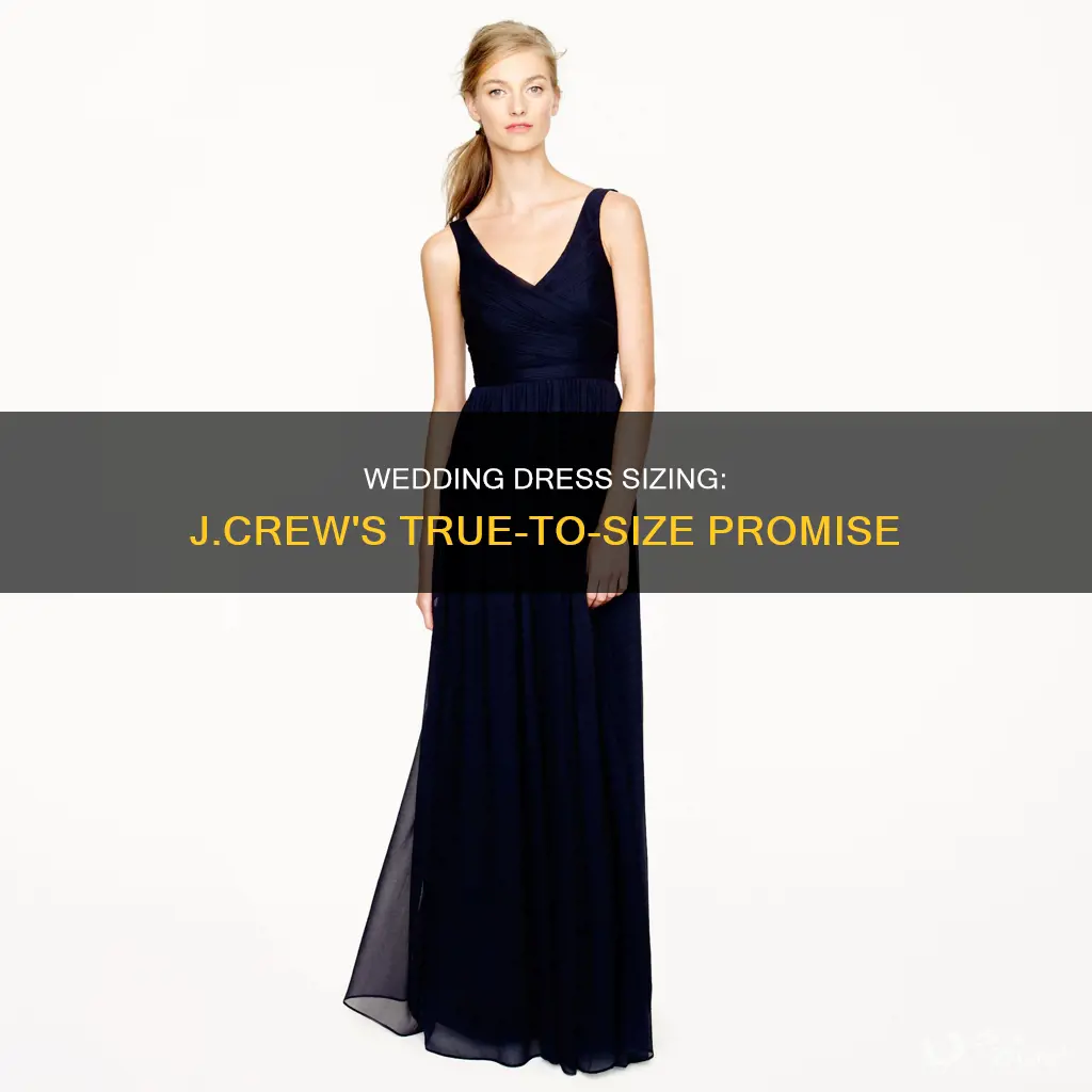 do j crew wedding dresses run small