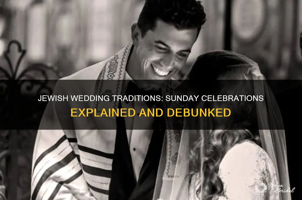 do jewish people have weddings on sunday