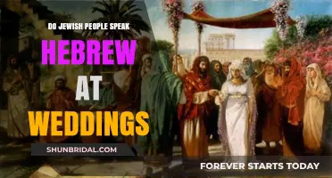 Do Jewish People Speak Hebrew at Weddings? Traditions Explained