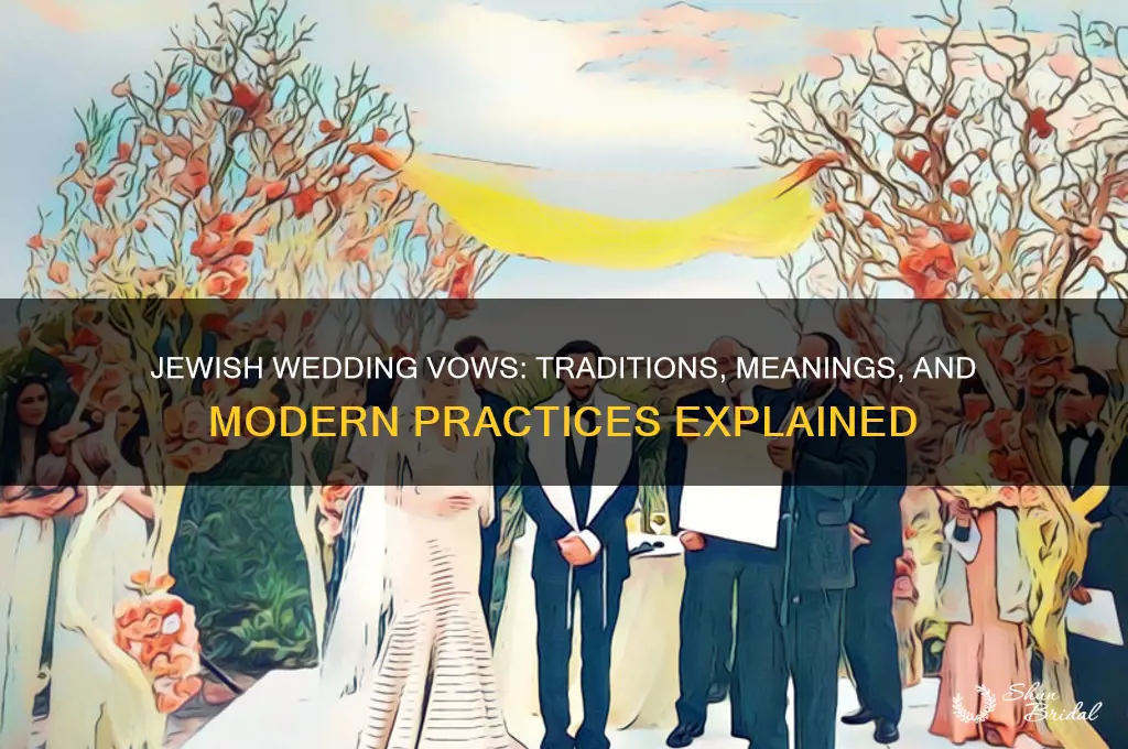 do jewish weddings have vows