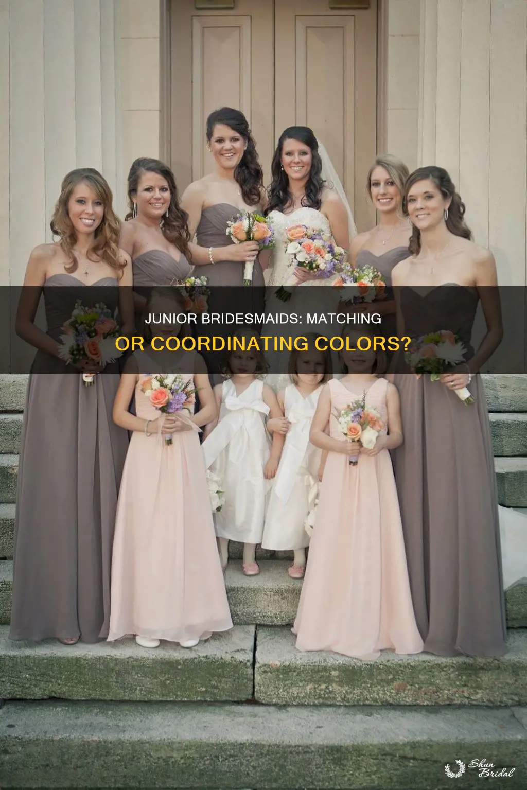 do junior bridemaids wear the same color as the bridesmaids