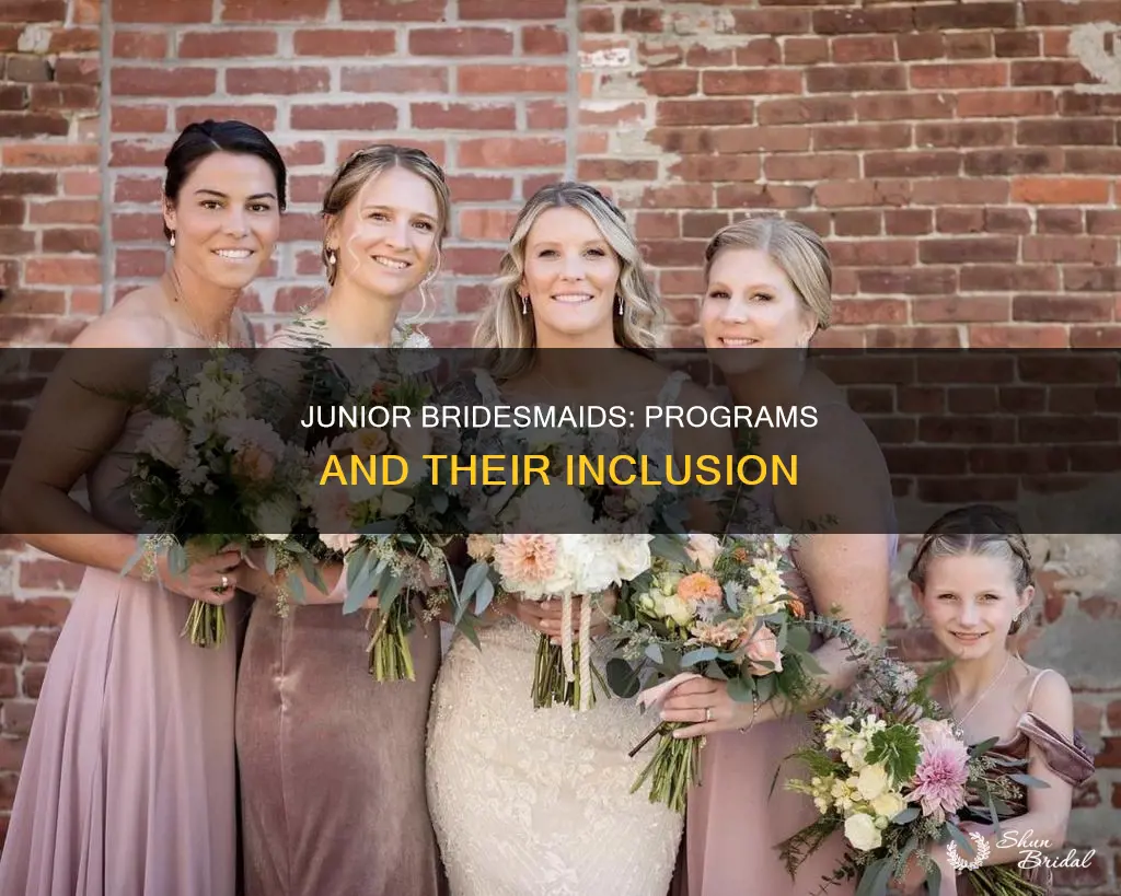 do junior bridesmaids get included in programs