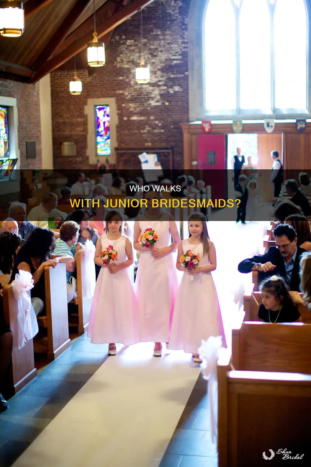 do junior bridesmaids walk alone