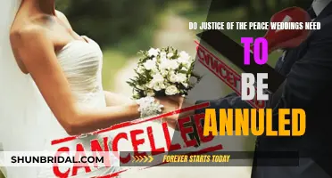 Justice of the Peace Weddings: Annulment or Divorce?