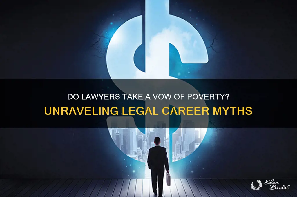 do lawyers have to take a vow of poverty