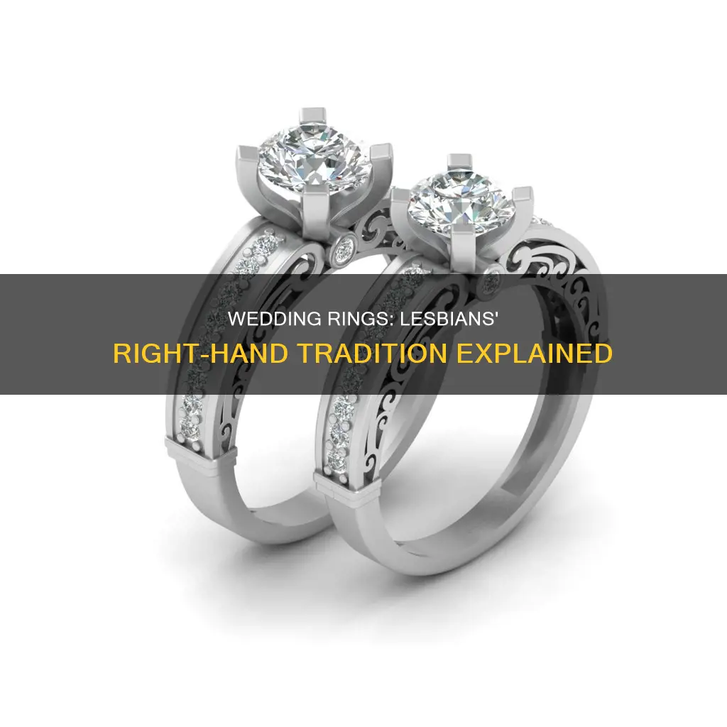 do lesbians were thier wedding rings on the right hand