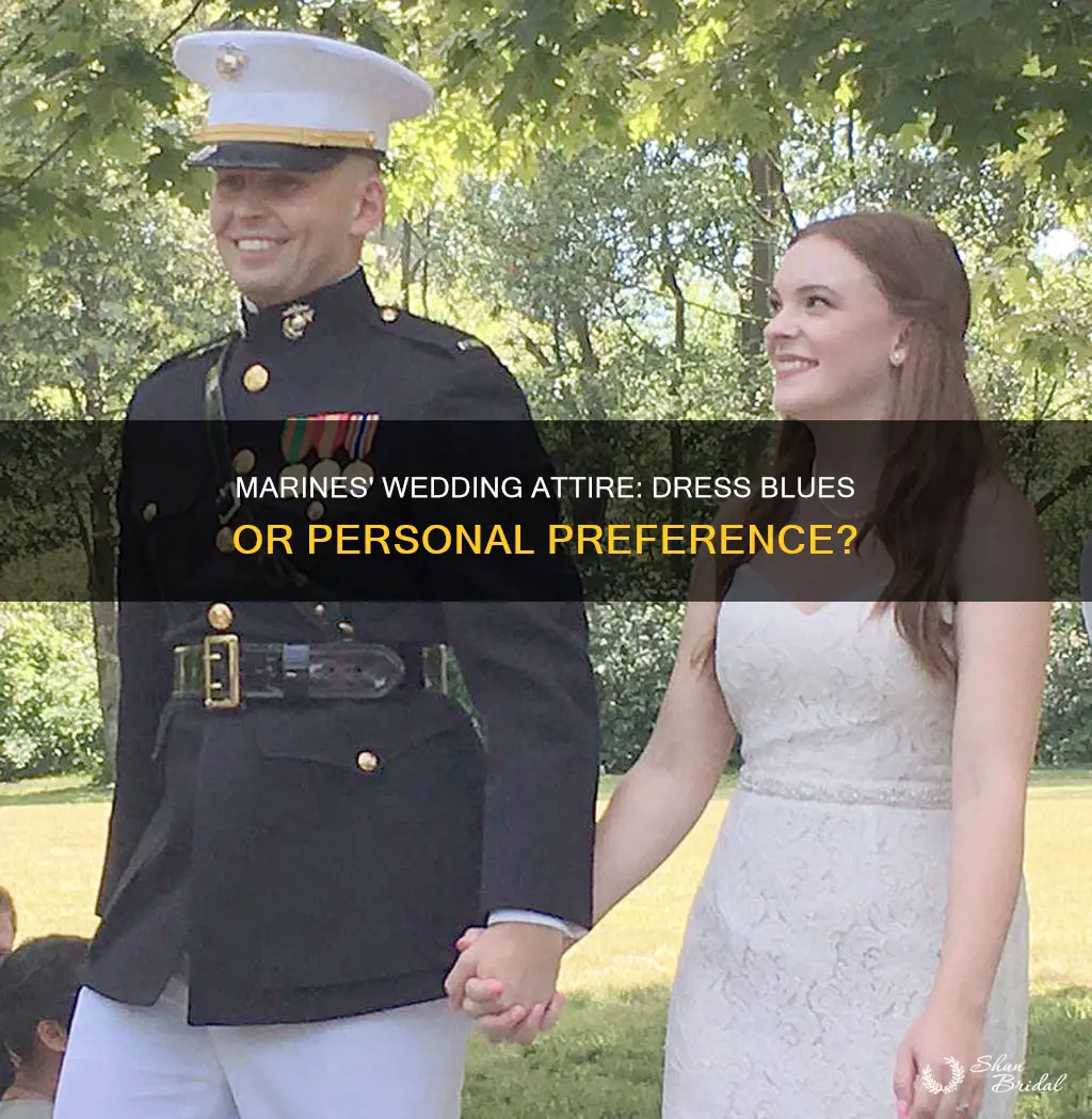 do marines have to wear dress blues at their wedding