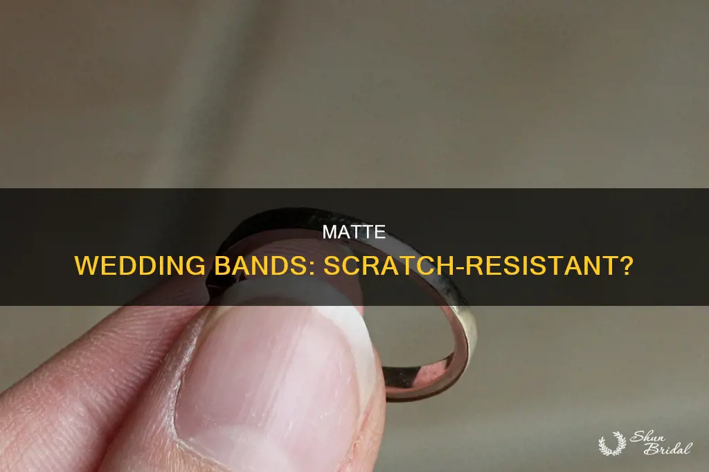 do matte finish wedding bands scratch