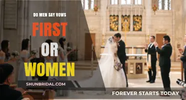 Who Speaks First in Wedding Vows: Men or Women?