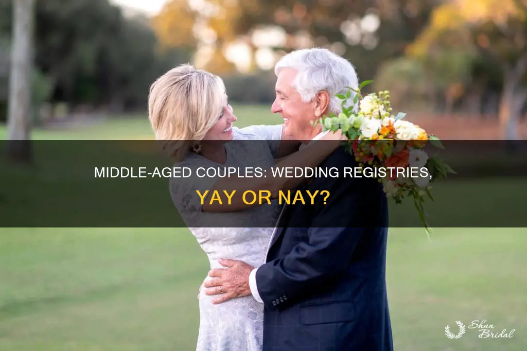 do middle aged couples have wedding registries