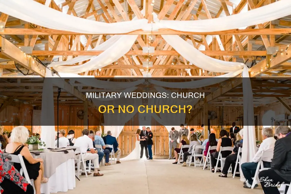 do military weddings need to be in a church