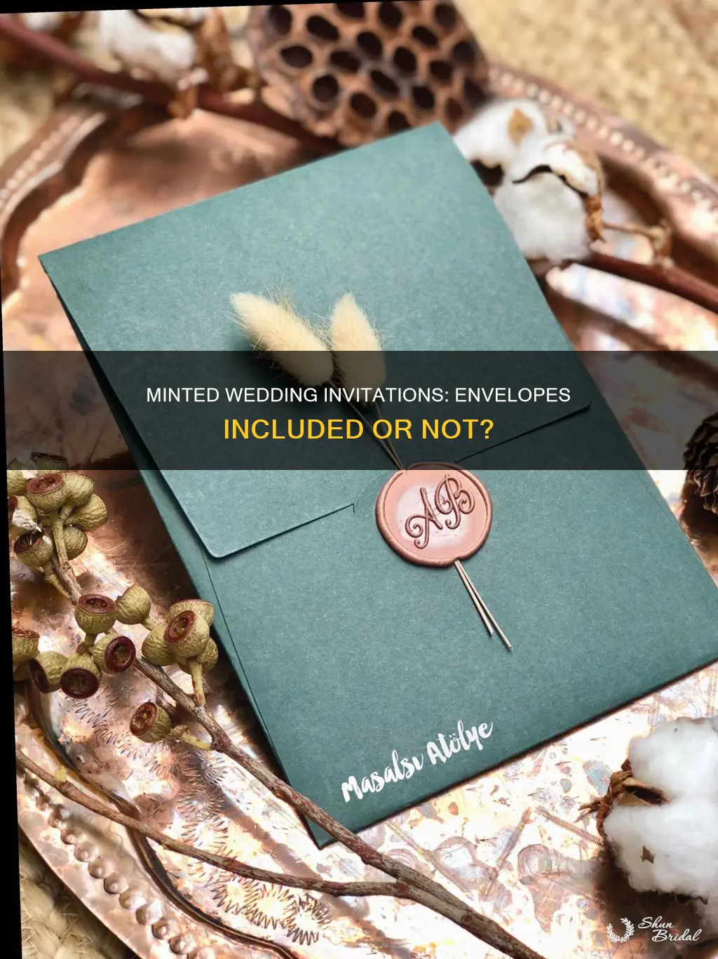 do minted wedding invitations come with envelopes