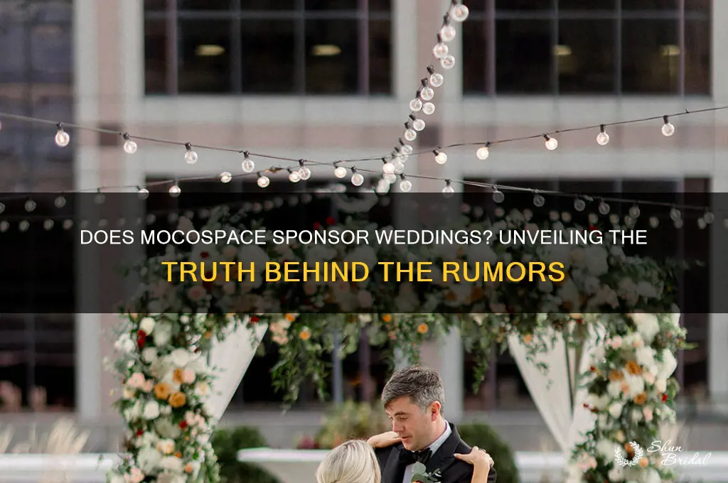 do mocospace pay for weddings