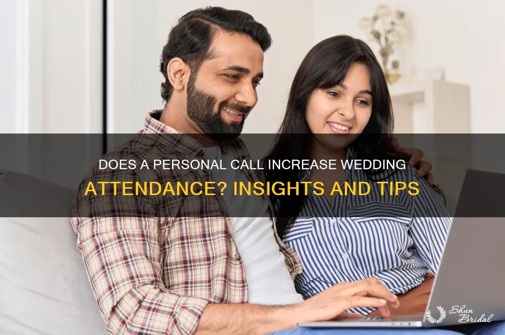 do more people come to wedding if you call them