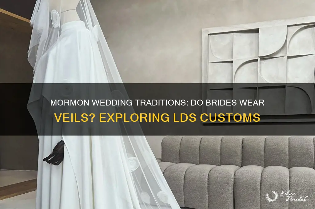 do mormon brides wear veils