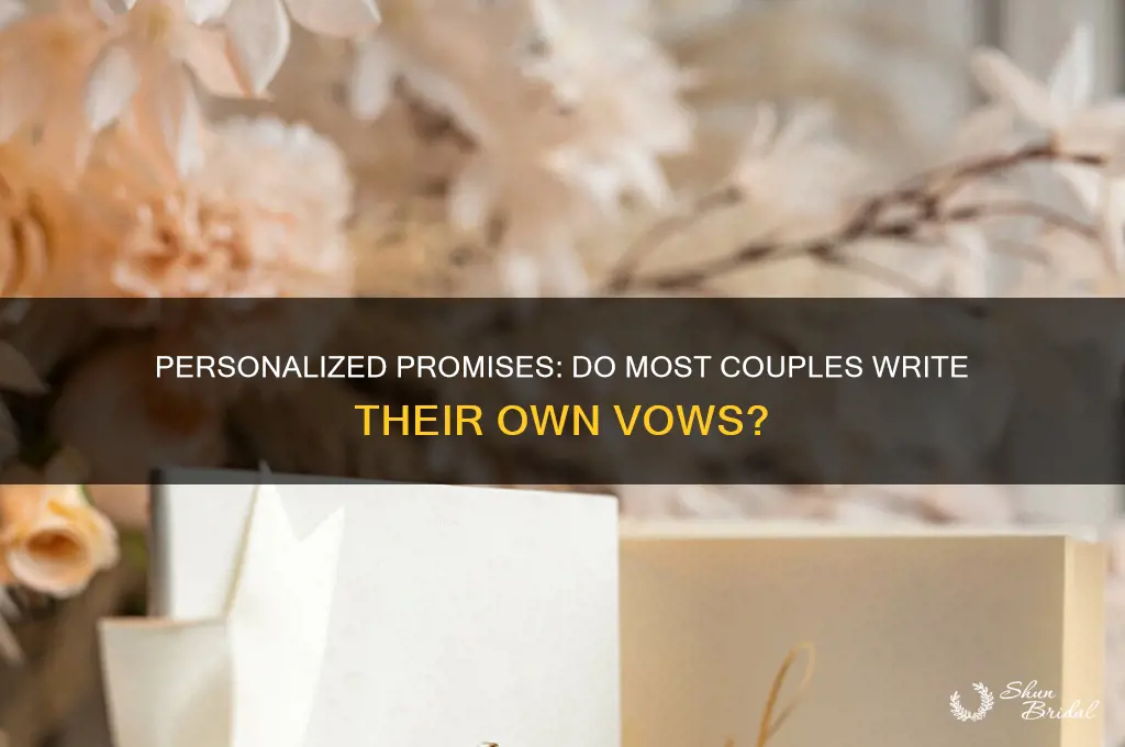 do most people write their own vows