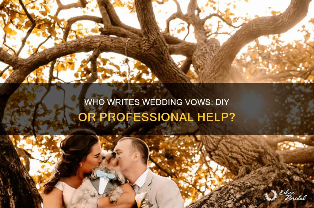 do most people write their own wedding vws