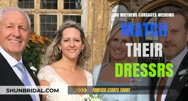 Matching Mom's Wedding Corsage to Her Dress