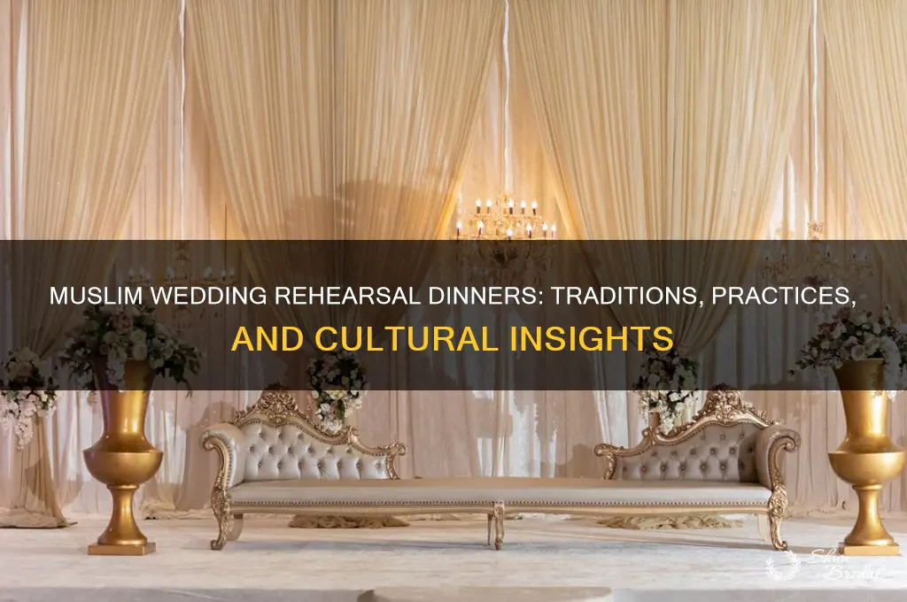 do muslims have wedding rehersal dinner parties